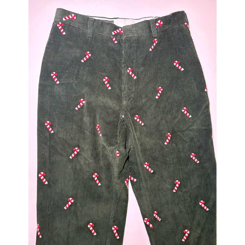Orvis Candy Can Embroidered Corduroy Pants | Green| 40 X 30